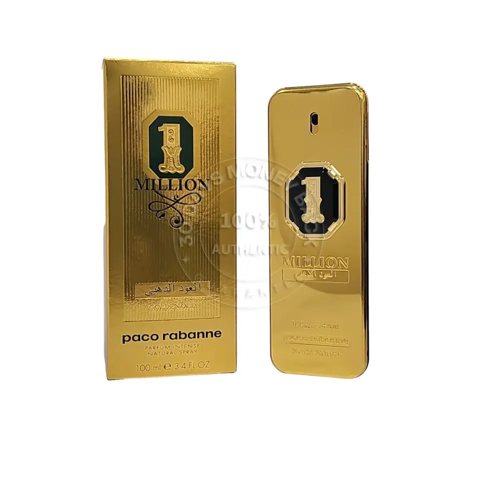 1 Million Golden Oud Parfum Intense 3.4 oz / 100 ml Spray For Men by Paco Rabanne