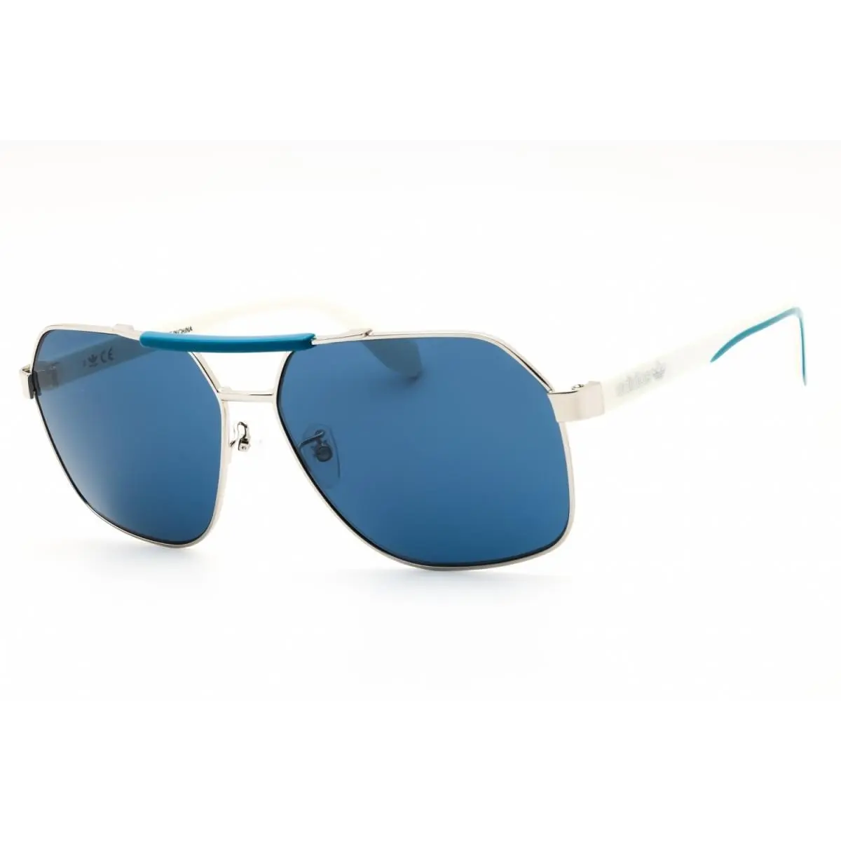 OR0064 16X Shiny Palladium/blue Mirror 62-14-145 Sunglasses by Adidas