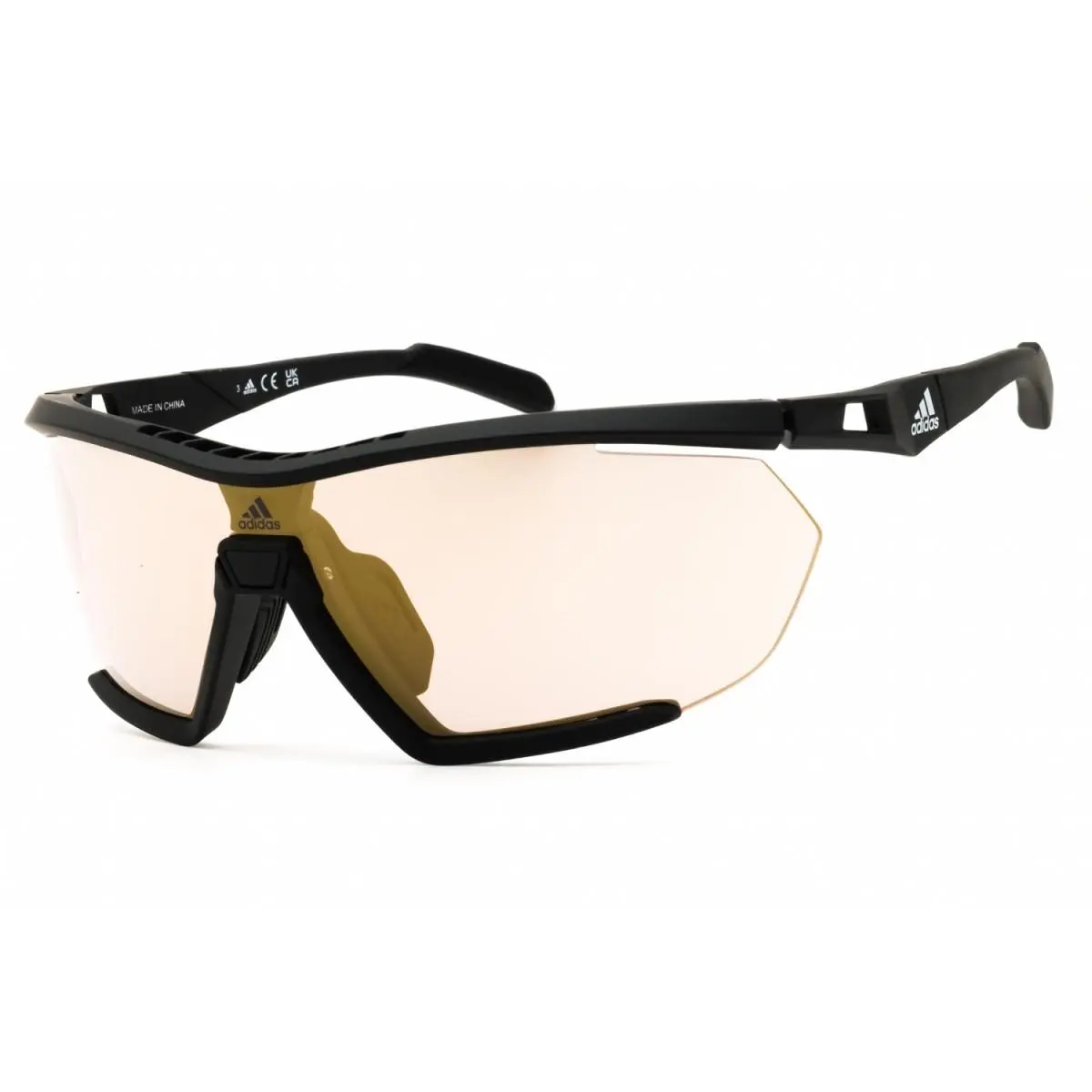 SP0072 02G Matte Black/brown Mirror 00-0-135 Sunglasses by Adidas