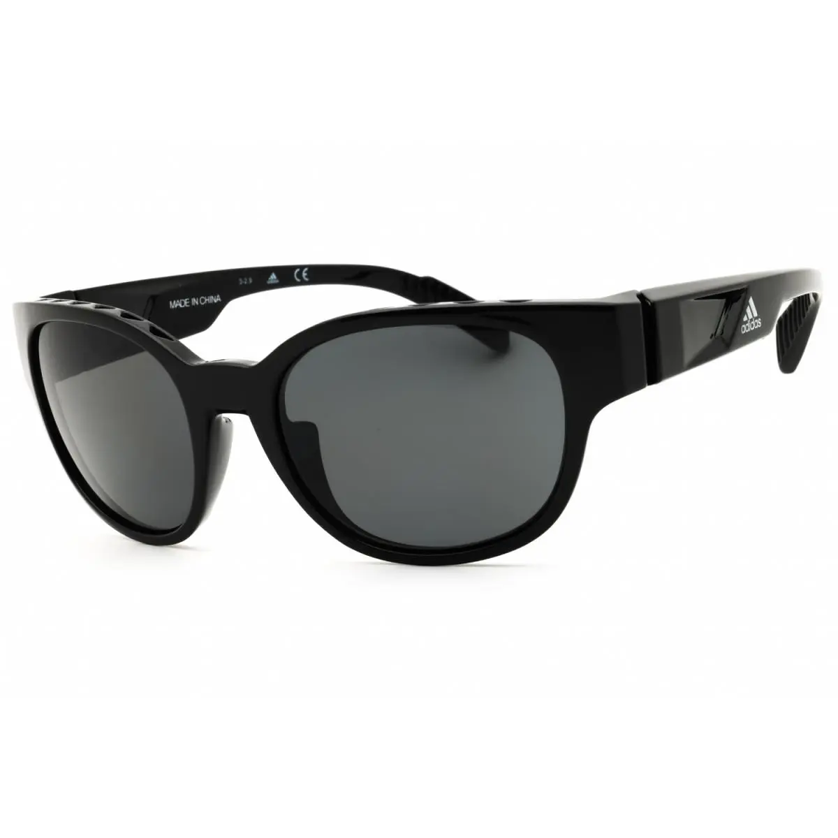 Adidas SP0009 01D Shiny Black/smoke Polarized 55-19-135 Sunglasses