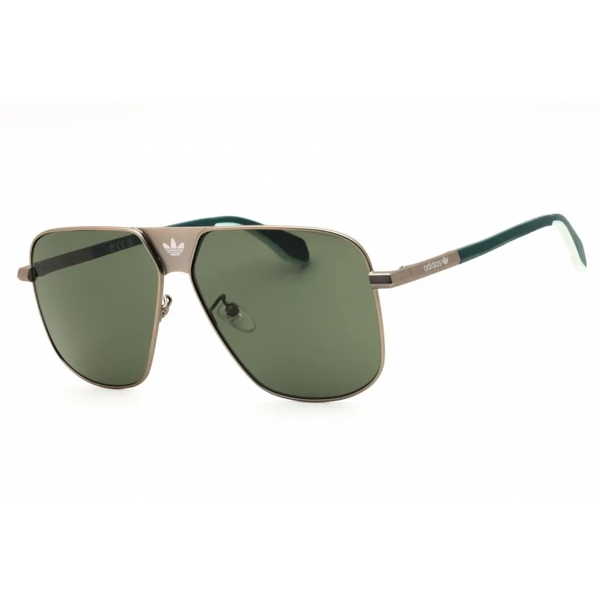 OR0091 09N Matte Gunmetal/green 60-12-145 Sunglasses by Adidas