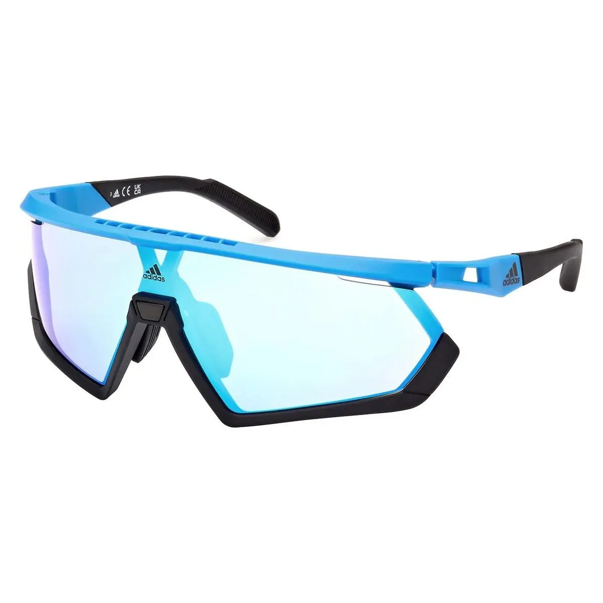 Adidas SP0054 91X Matte Blue/blue Mirror 135-1-135 Sunglasses