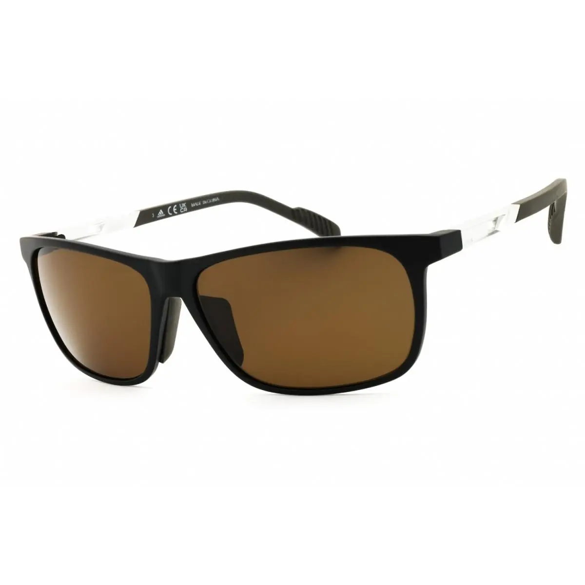 Adidas SP0061 02H Matte Black/brown Polarized 62-14-130 Sunglasses