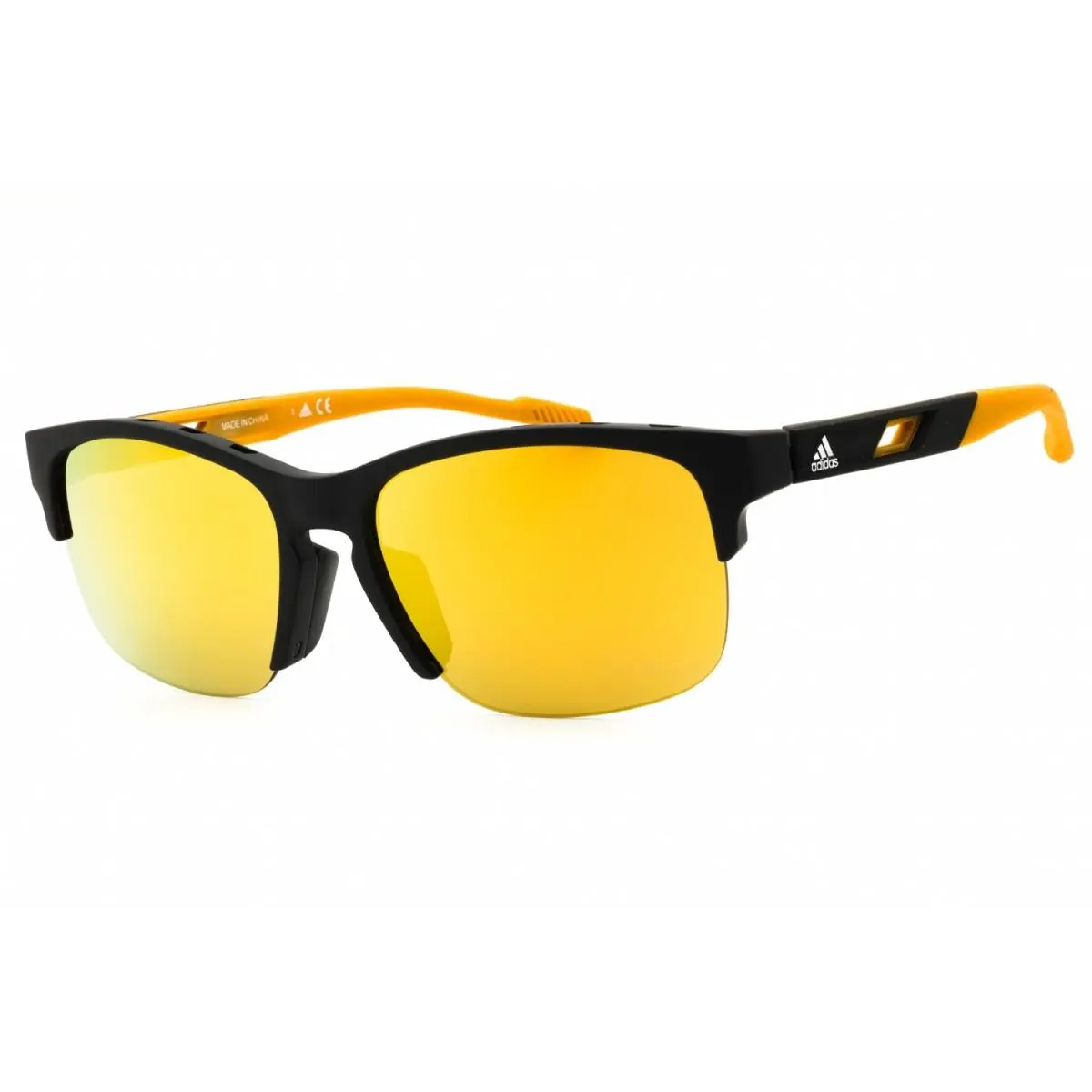 Adidas SP0048 02G Matte Black/brown Mirror 57-18-135 Sunglasses