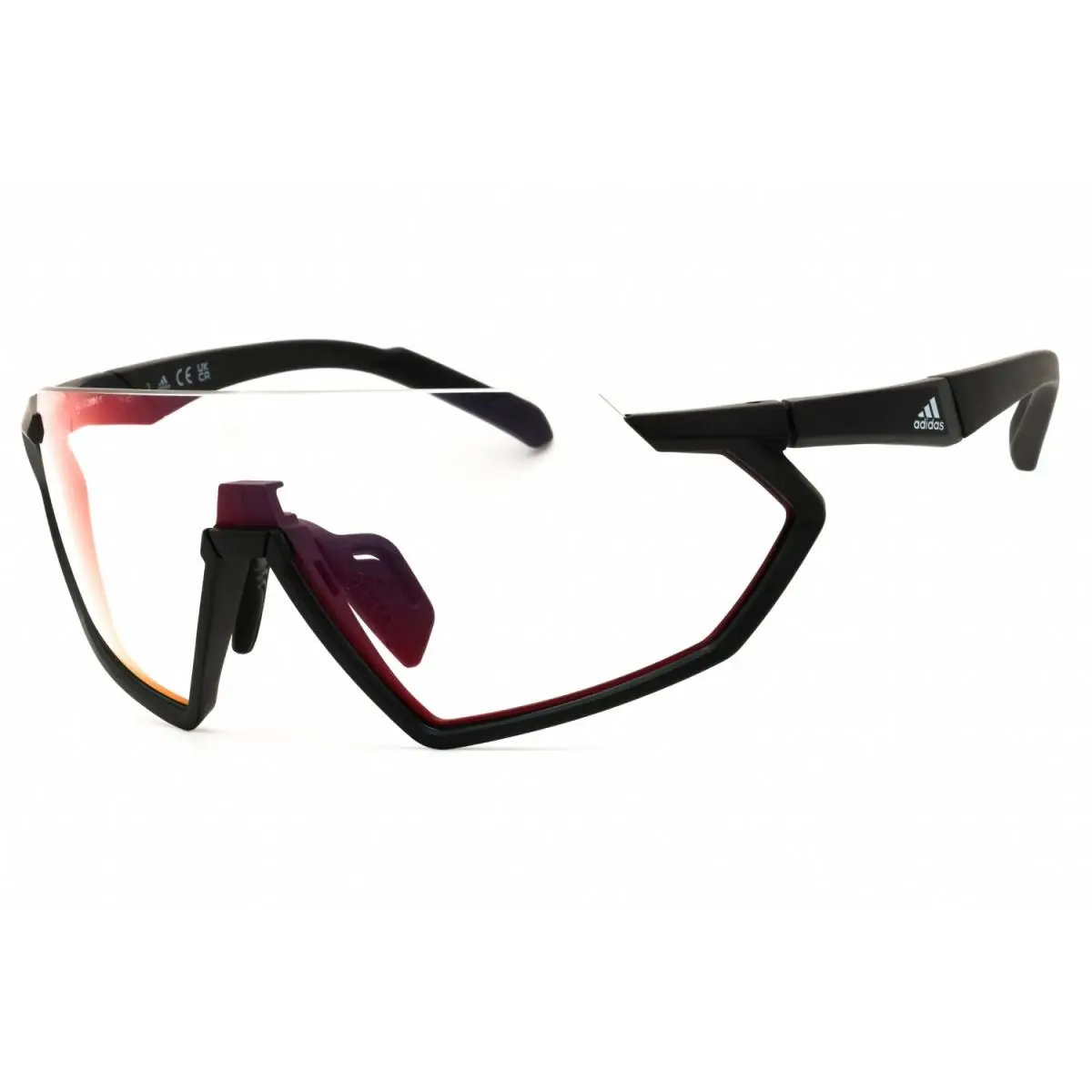 Adidas SP0041 02U Matte Black/bordeaux Mirror 00-0-135 Sunglasses