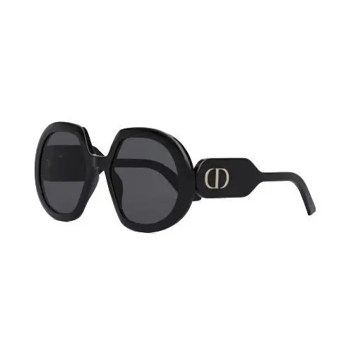 Dior Women`s Bobby 56mm Round Sunglasses - Case - Black