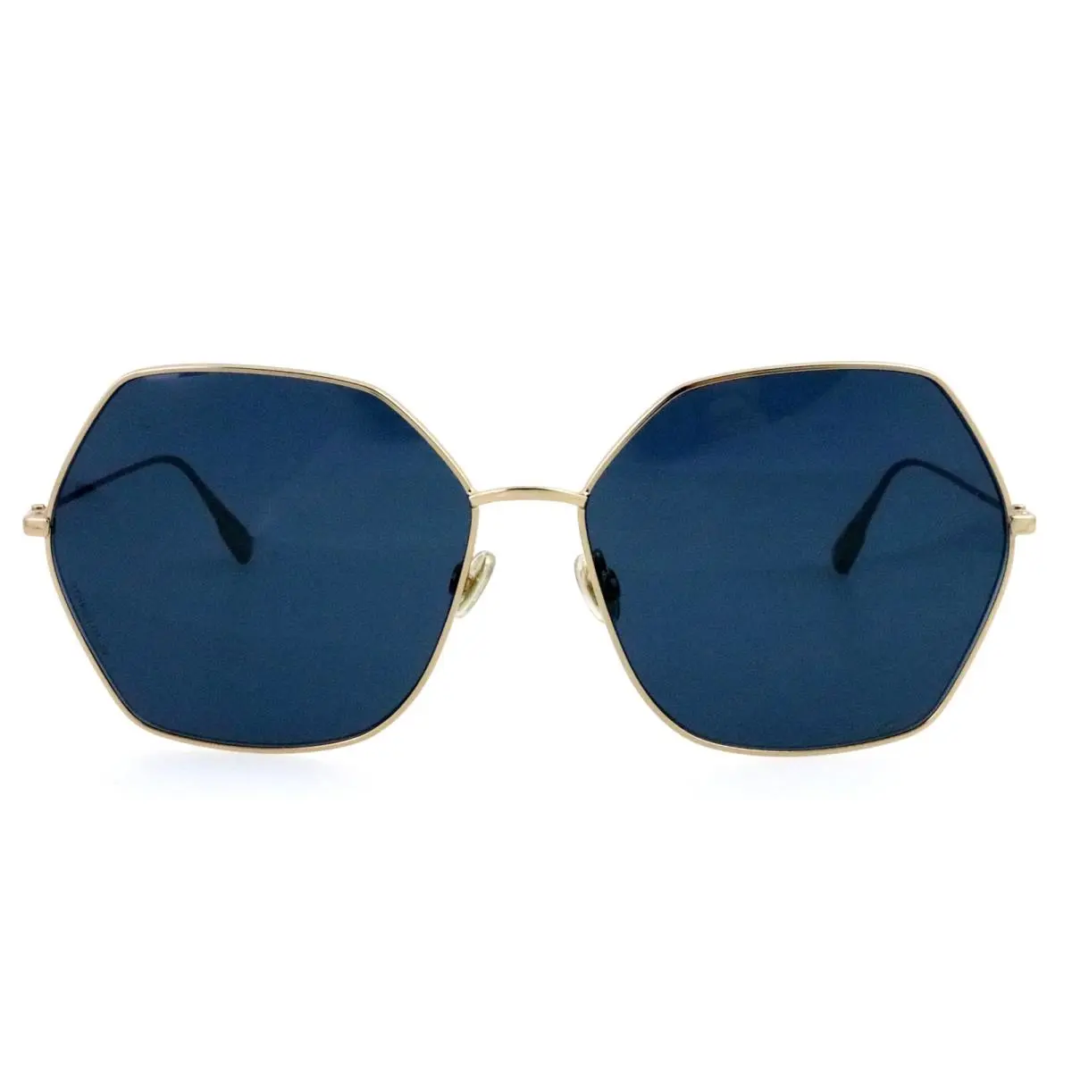 Christian Dior Stellaire8 J5GKU 62mm Gold Oversized Hexagon Sunglasses Italy