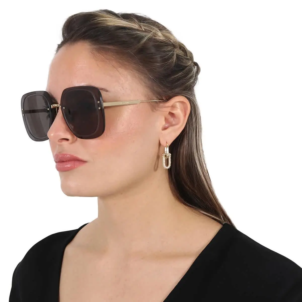 Ultradior Smoke Square Ladies Sunglasses CD40031U 10A 65 CD40031U 10A 65 by Dior