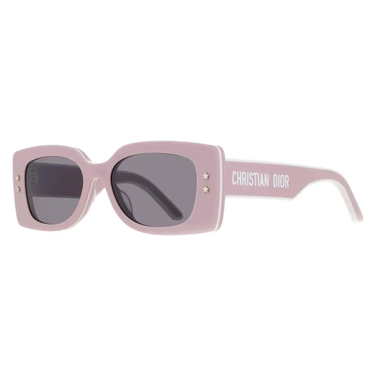 Dior Diorpacific S1U Grey Rectangular Ladies Sunglasses CD40098U 72A 53 - Pink, Frame: Pink, Lens: Grey