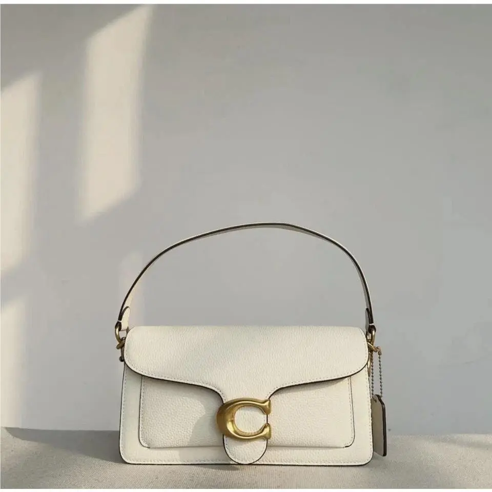 Coach F73995 Tabby Shoulder Bag 26 White Polished Pebble Leather 2 Way Outlet