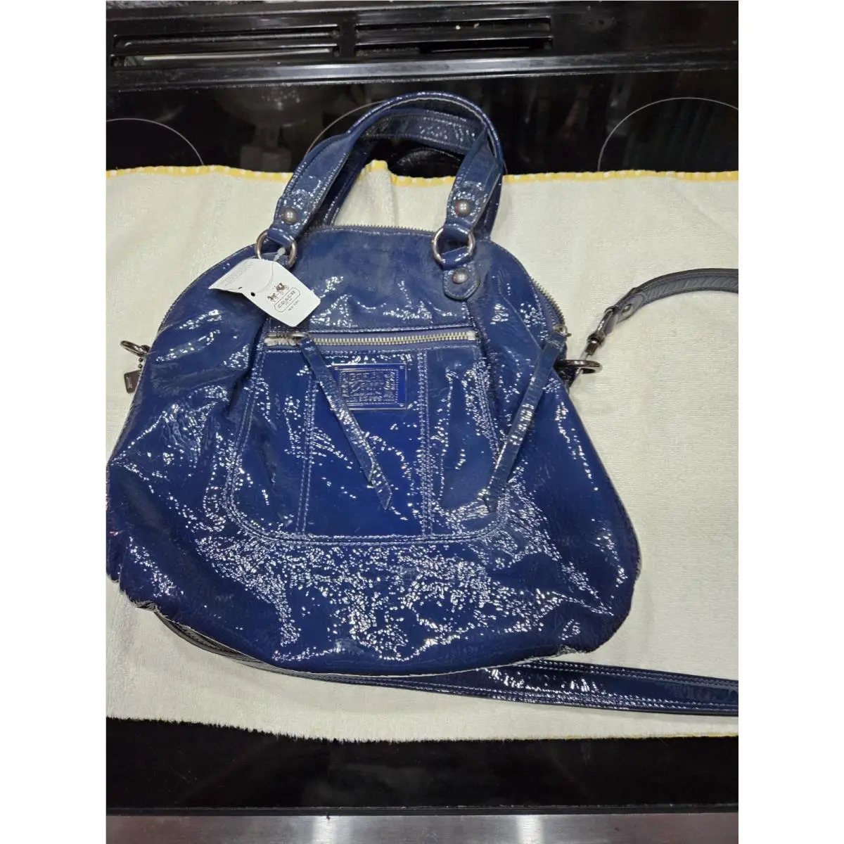 Coach Vintage Poppy Navy Blue Purse