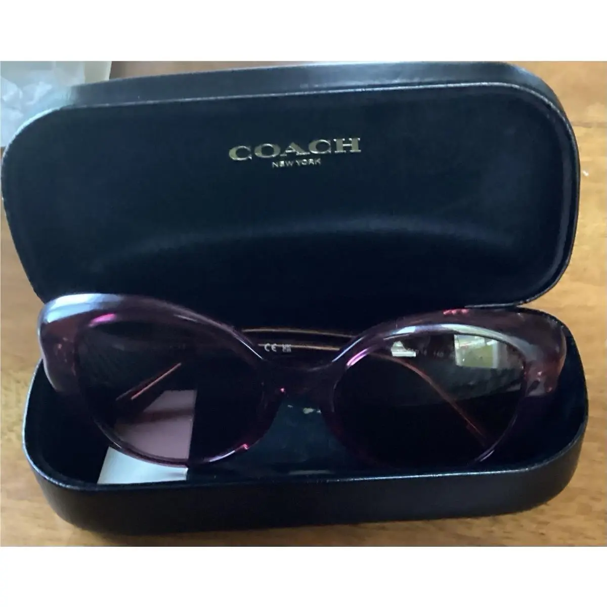 Nwot Coach Women’s Sunglasses Pink Wine HC 8306U 54-18-140