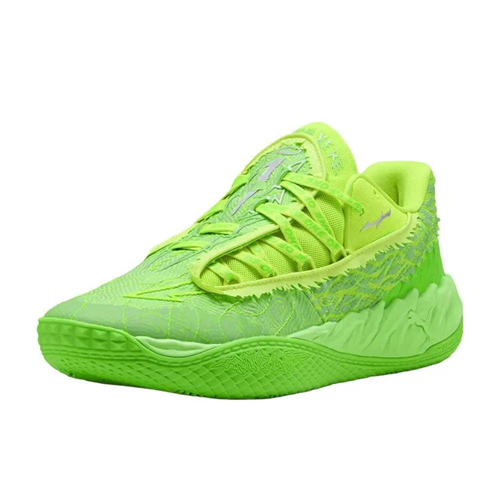 Puma shoes - PUMA Mb.05 Lo Flourish Lace Up Basketball - 31275301 - Green 0