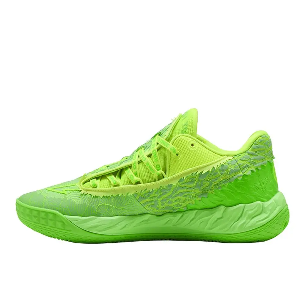 Puma shoes - PUMA Mb.05 Lo Flourish Lace Up Basketball - 31275301 - Green 9