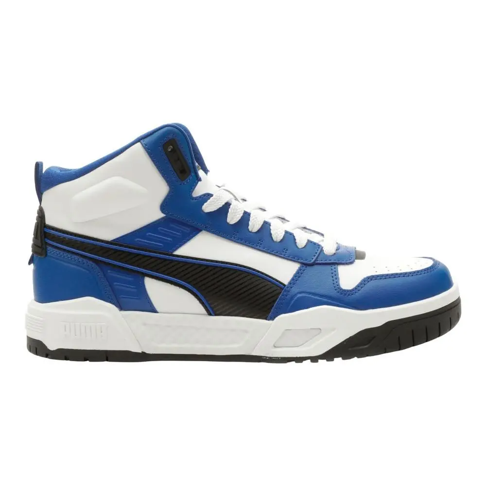 Puma Rebound Tech Mid Lace Up Mens White Sneakers Casual Shoes 39614805