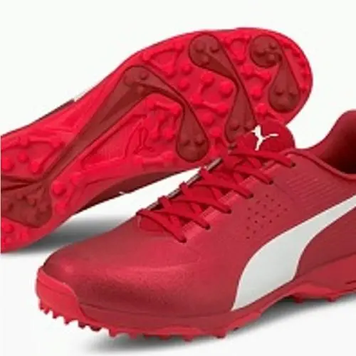 Puma 20 Urban Red-puma White-sunblaze Cricket Shoes