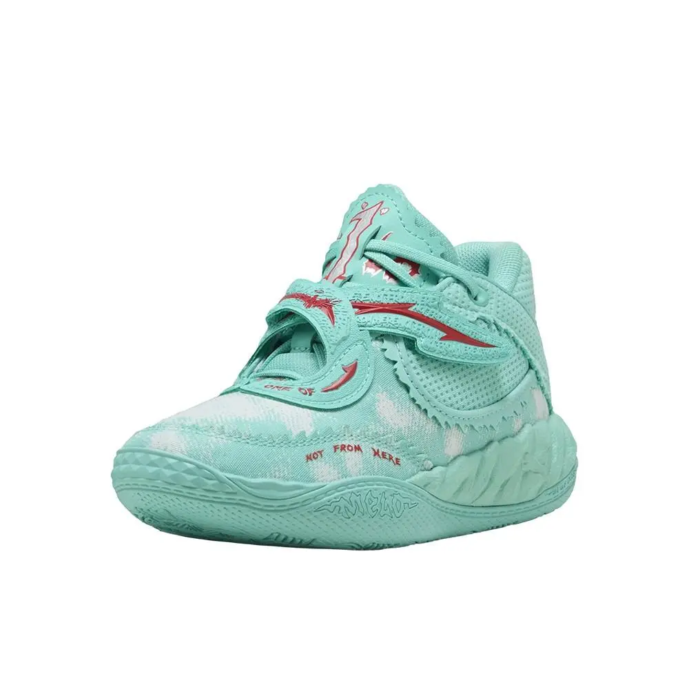 Puma shoes - PUMA Mb.05 Melo World Lace Up Basketball  Toddler - 40659701 - Green 0