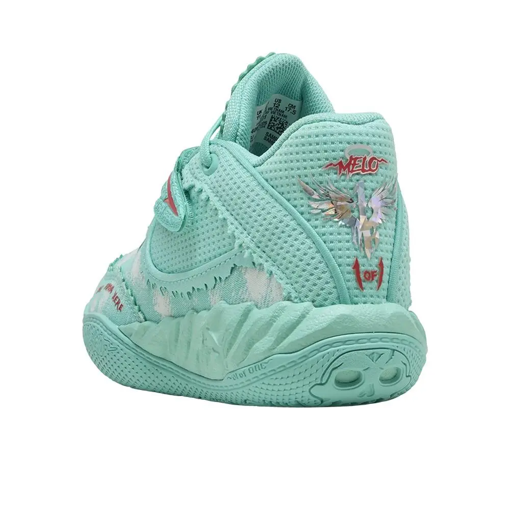 Puma shoes - PUMA Mb.05 Melo World Lace Up Basketball  Toddler - 40659701 - Green 5