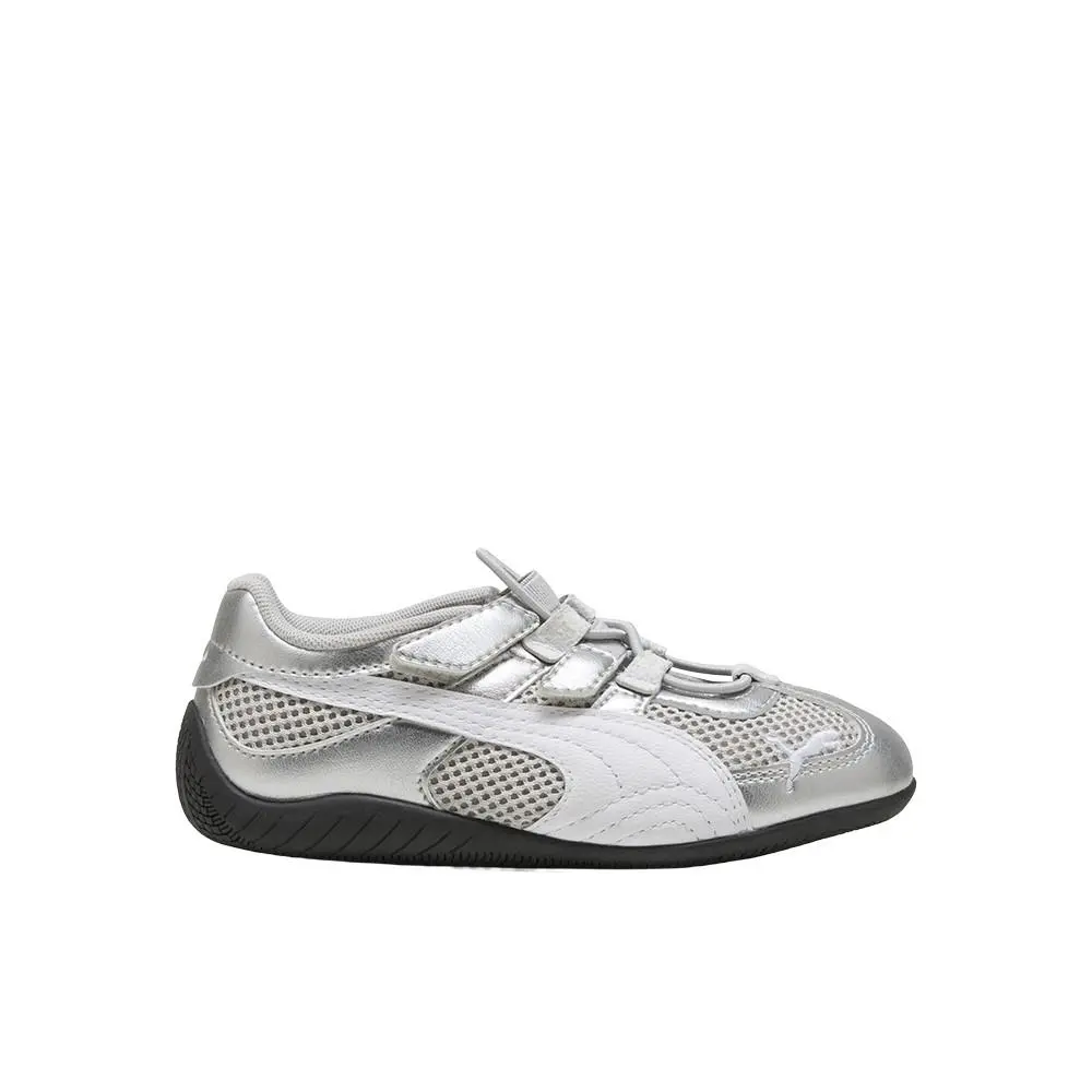Puma Speedcat Go Metallic Slip On Toddler Girls Silver Sneakers Casual Shoes 40