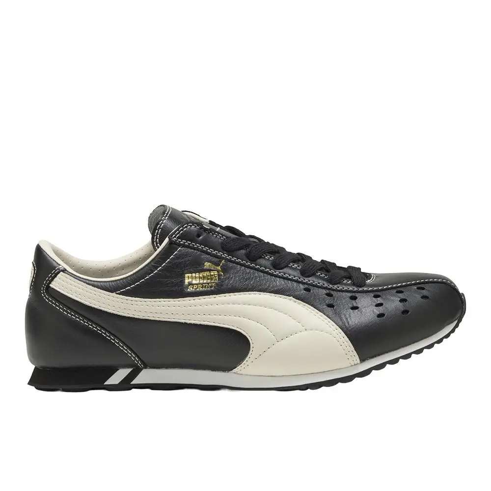 Puma Sprint Lace Up Mens Black Sneakers Casual Shoes 40296003
