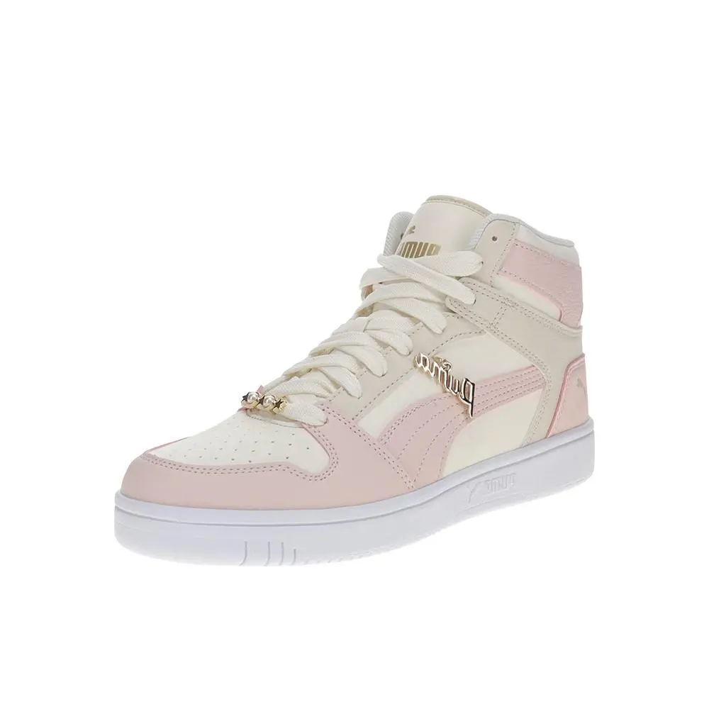 Puma shoes - PUMA Rebound Layup Rcl Bling Lace Up  Youth - 40519802 - Pink, White 0