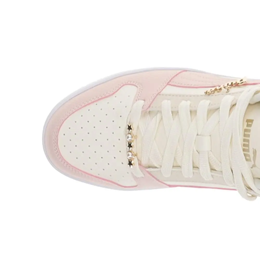 Puma shoes - PUMA Rebound Layup Rcl Bling Lace Up  Youth - 40519802 - Pink, White 5