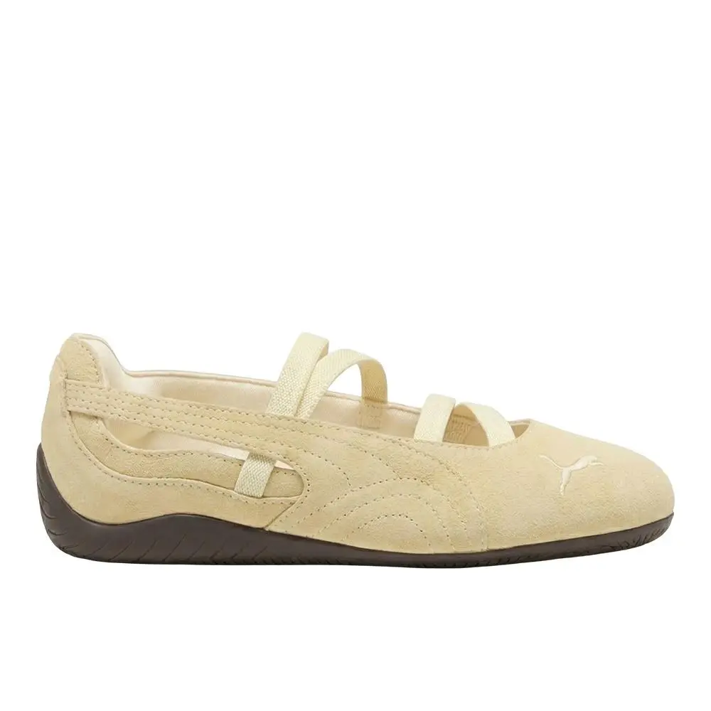 Puma Speedcat Ballet Suede Womens Yellow Sneakers Casual Shoes 40128715