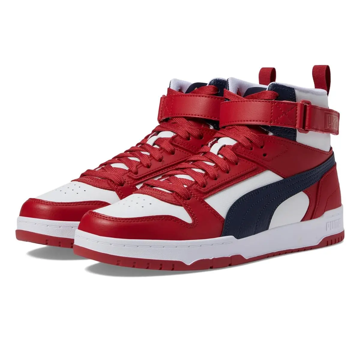 Puma shoes - PUMA White/New Navy/Club Red 5