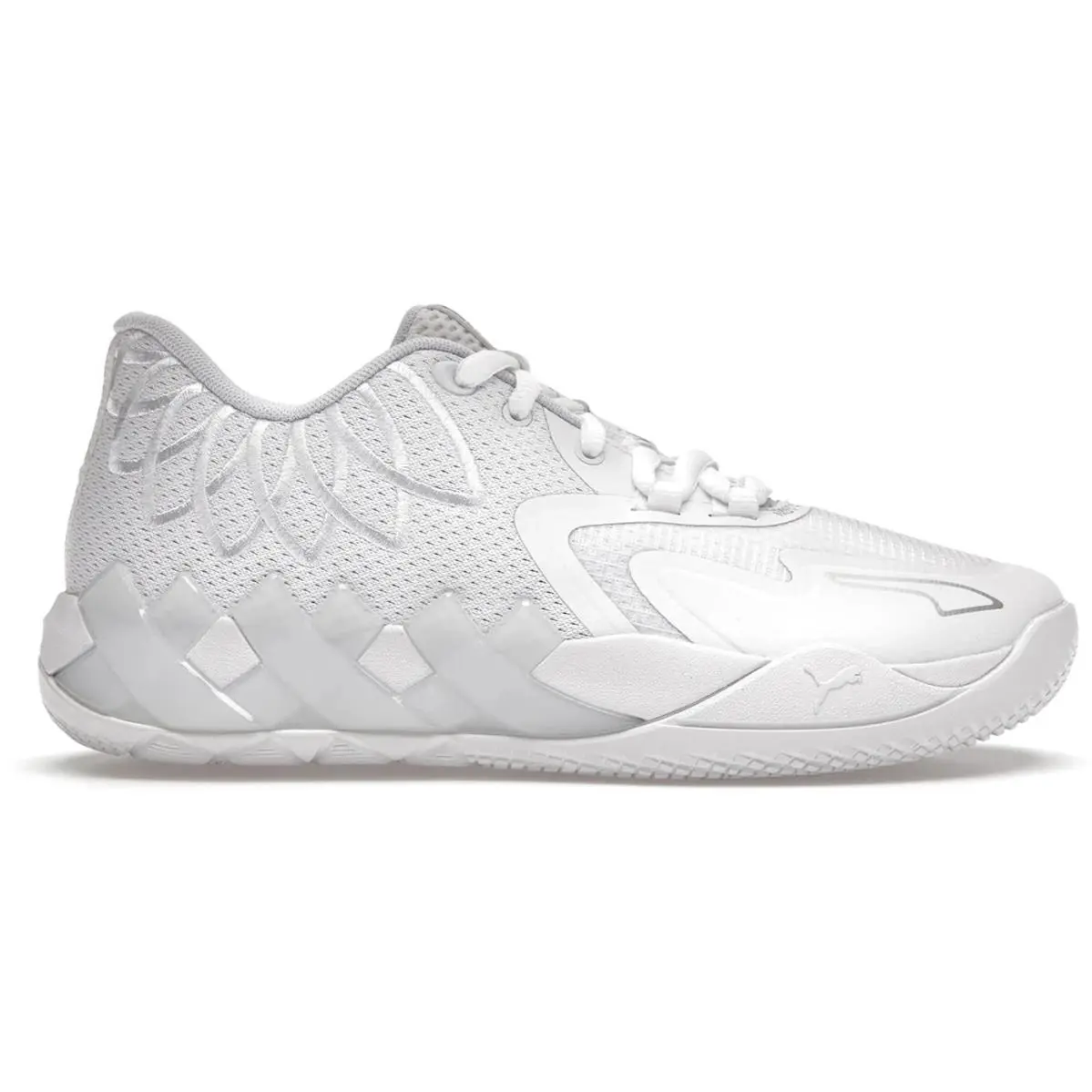Puma Lamelo Ball MB.01 White Silver GS