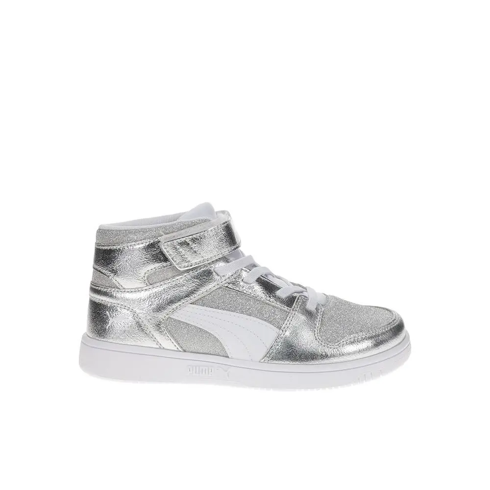 Puma shoes - PUMA Rebound Layup Glitz Plus Slip On  Toddler - 40656501 - Silver 7