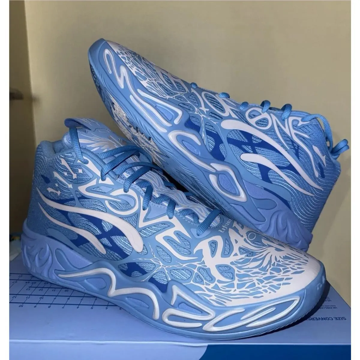 Mens Puma MB.04 Lafrance Blue Shoes Sneakers 310697-01 Lamelo Ball Sz 13
