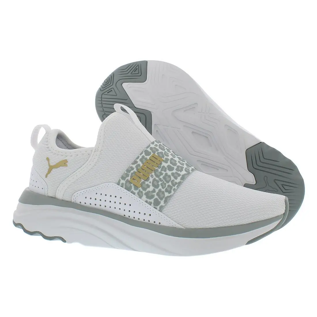 Puma shoes - White/Gold, Main: White 4