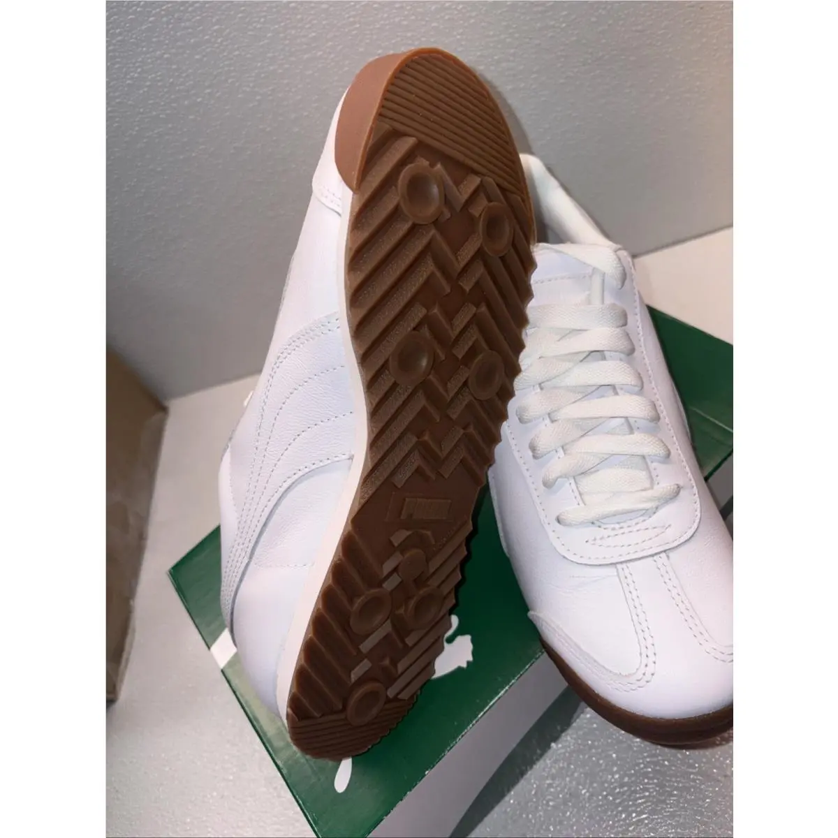 Puma shoes - PUMA Roma - Roma - 366408-01 - White, Manufacturer: White/Gold/Gum 8