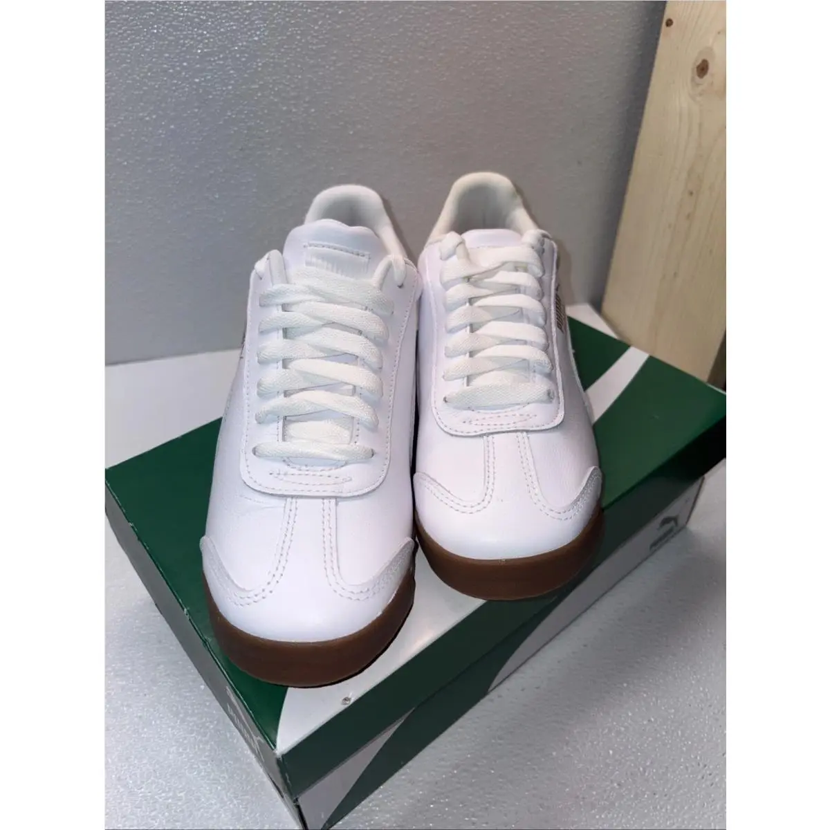 Puma shoes - PUMA Roma - Roma - 366408-01 - White, Manufacturer: White/Gold/Gum 0