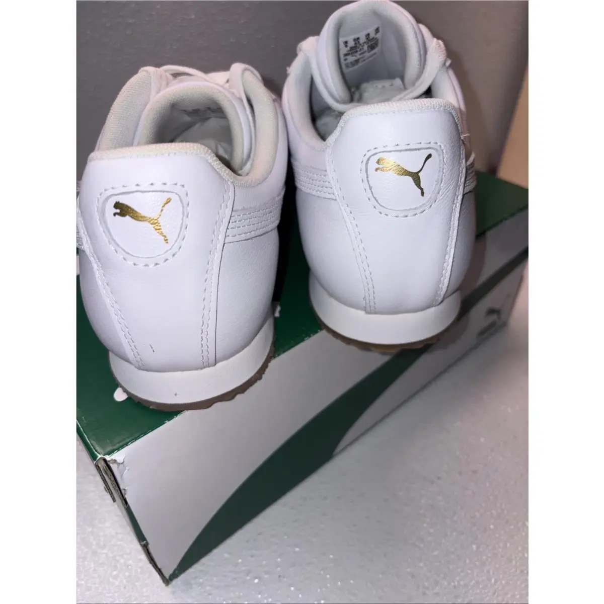 Puma shoes - PUMA Roma - Roma - 366408-01 - White, Manufacturer: White/Gold/Gum 2