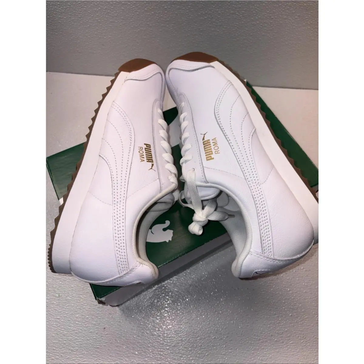 Puma shoes - PUMA Roma - Roma - 366408-01 - White, Manufacturer: White/Gold/Gum 6