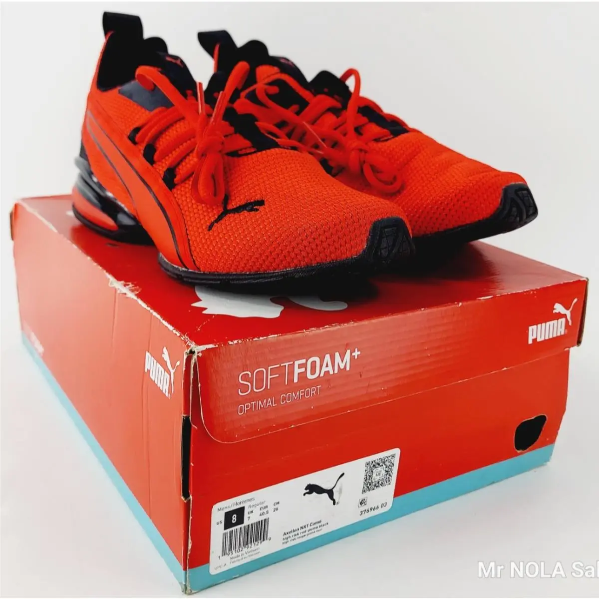 Size 8 - Puma Axelion Nxt Red High Risk Red-puma Black