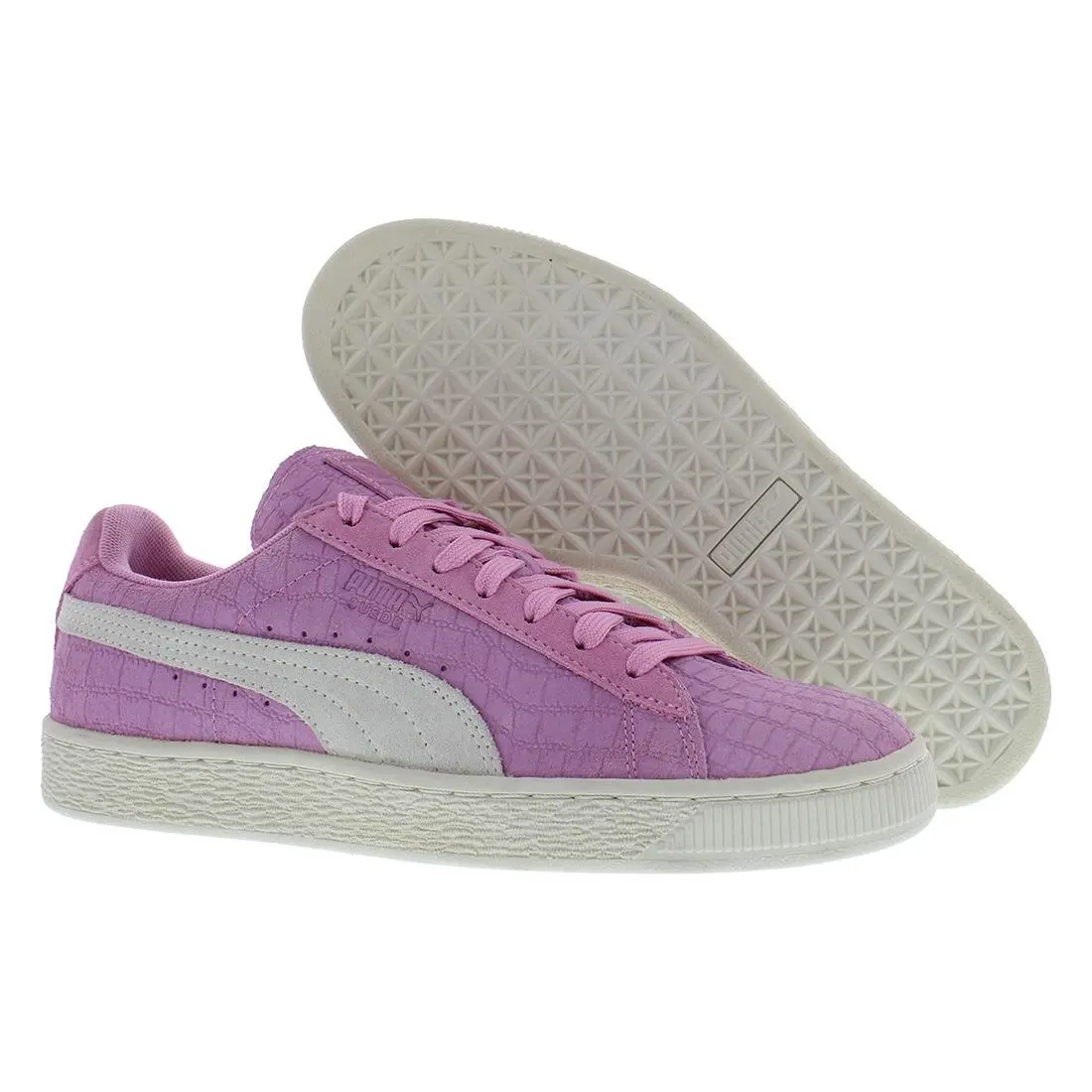 Puma Classic Crocodile Embossed Suede Womens Shoes Size 8.5 Color: Prism