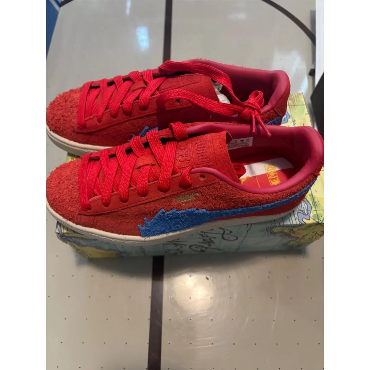 Puma shoes - Suede One Piece Red Hair Shanks - Red 0