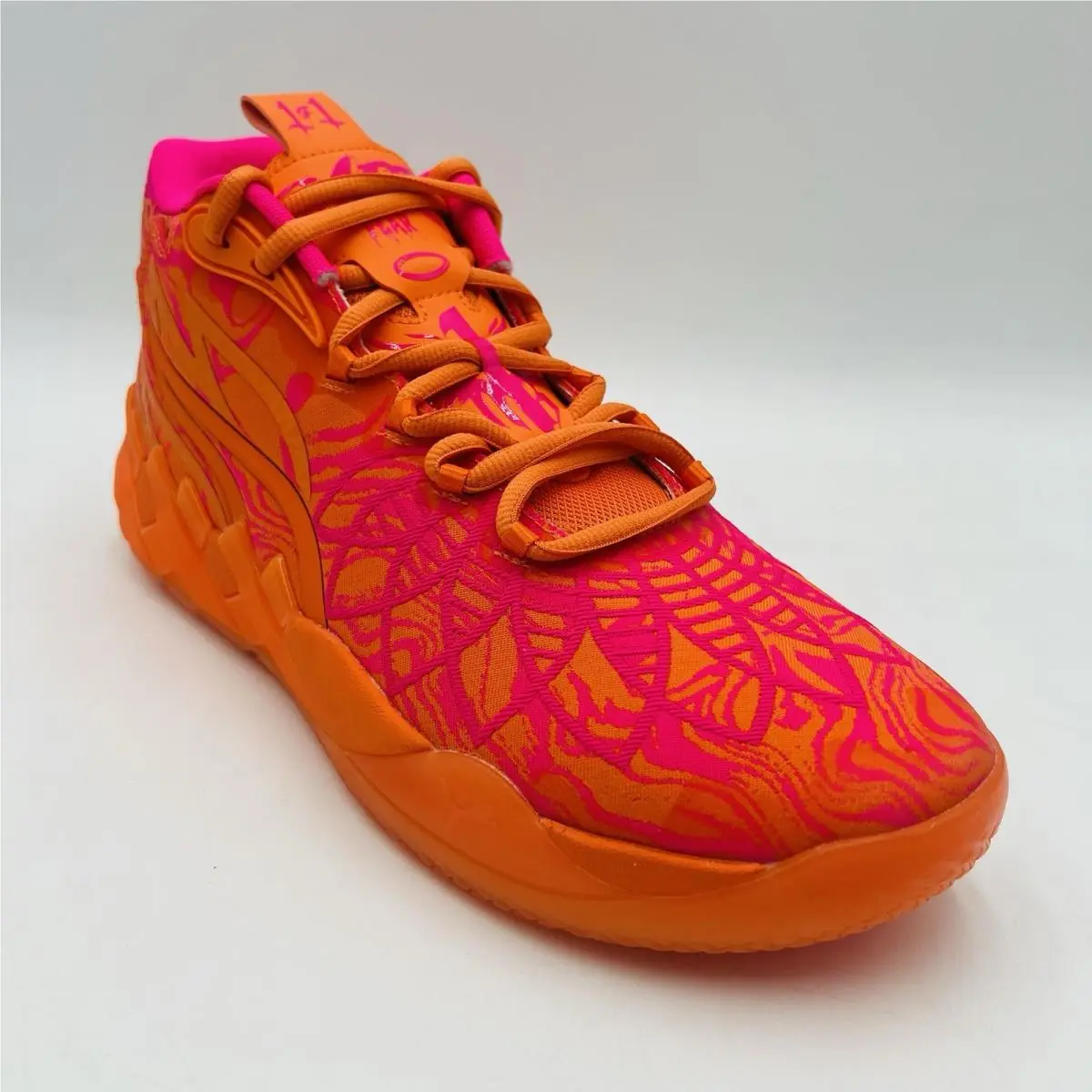 Puma MB.01 `mash Up` Orange Pink Sneaker 312855 01 Men Size 12 Shoe