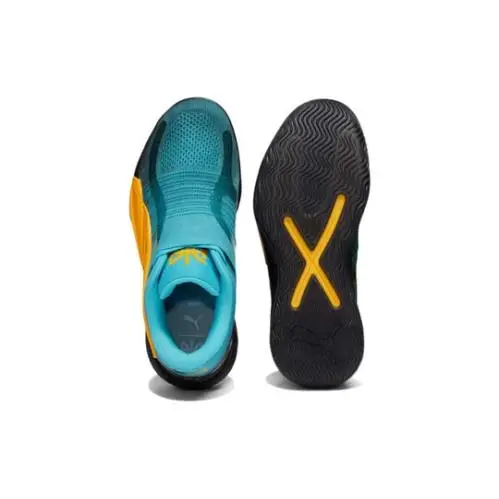 Puma shoes - PUMA Rise Nitro - Rise Nitro - 378489 01 - Blue/ Green 18