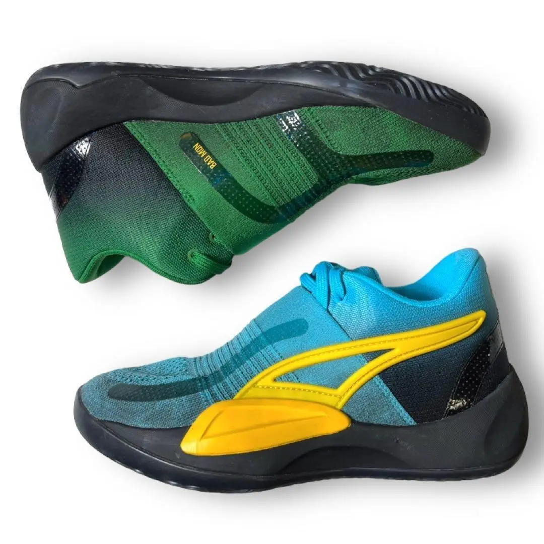 Puma shoes - PUMA Rise Nitro - Rise Nitro - 378489 01 - Blue/ Green 19