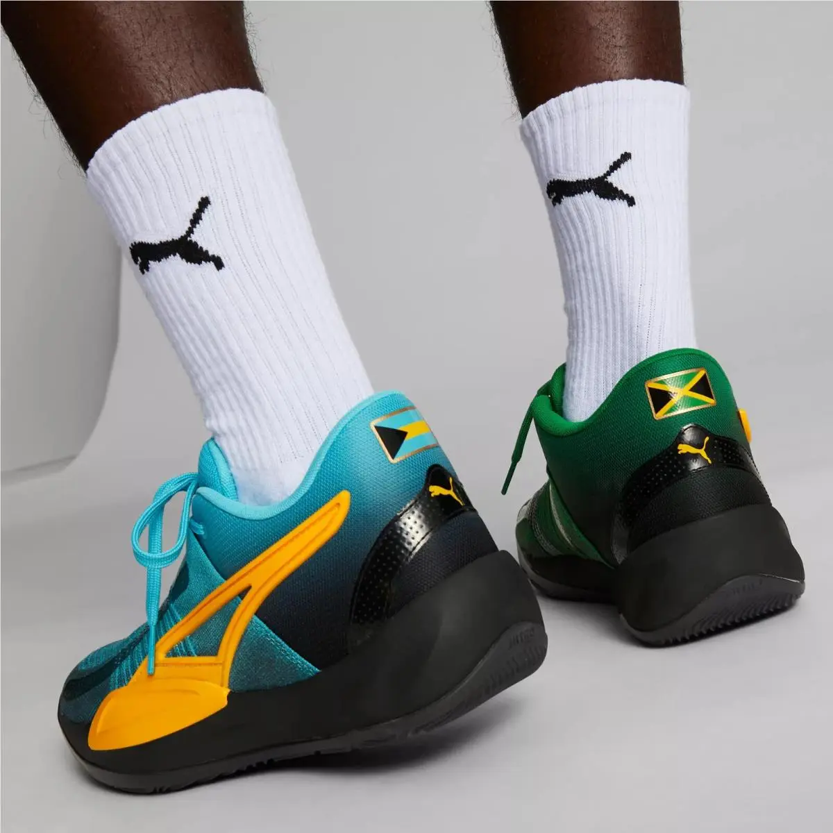 Puma shoes - PUMA Rise Nitro - Rise Nitro - 378489 01 - Blue/ Green 22