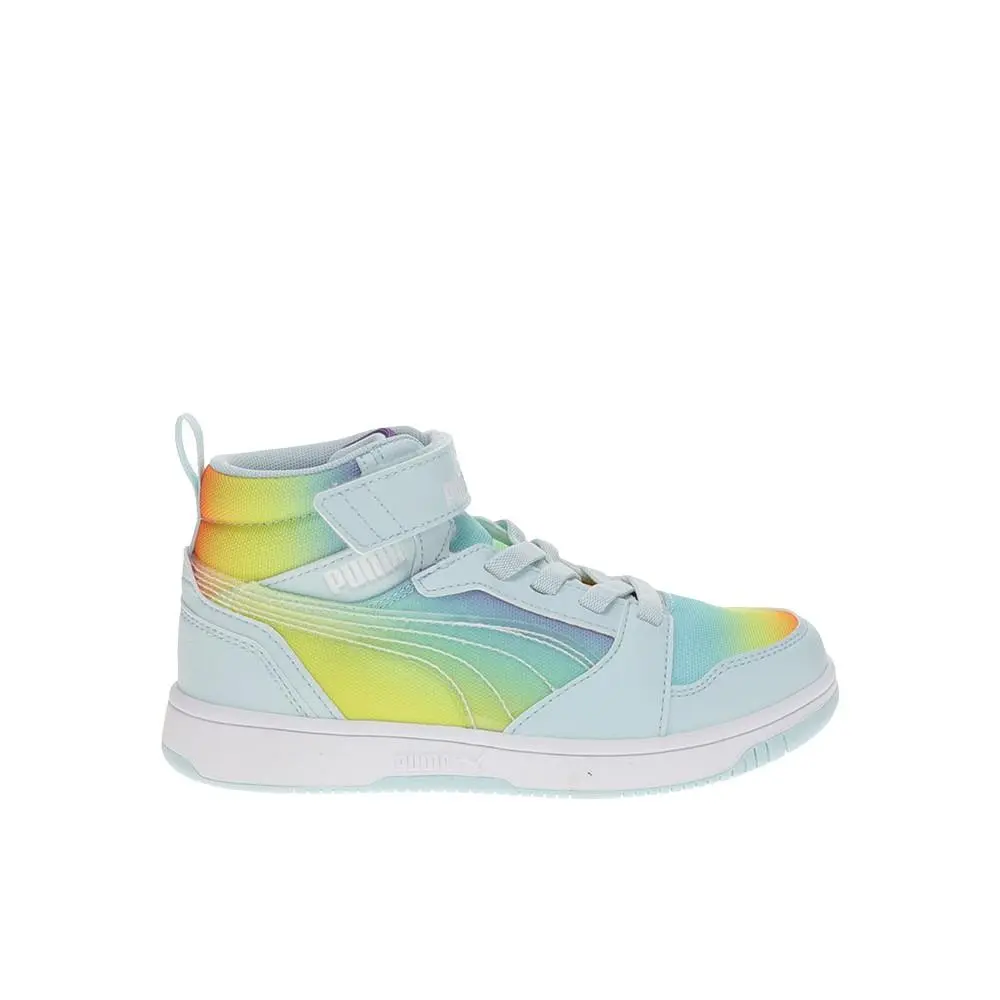 Puma Rebound V6 Mid Rainbow Slip On Toddler Girls Size 1.5 M Sneakers Casual Sh