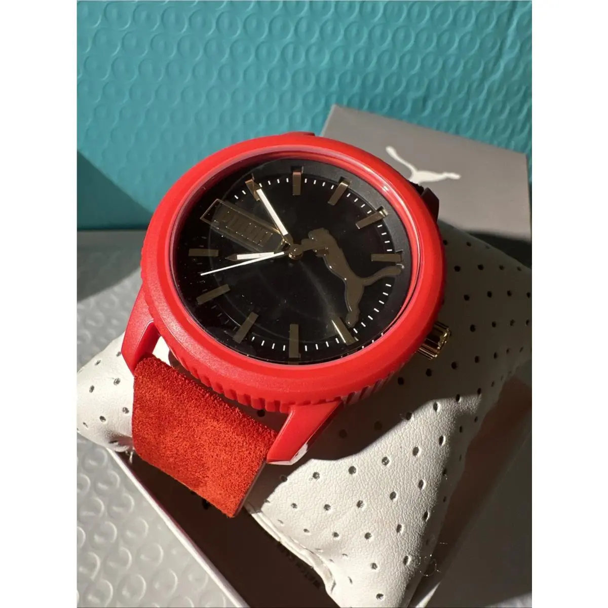 Puma Men`s Ultrafresh Stainless Steel Quartz Watchpuma`s 48mm Black Sunray Dial