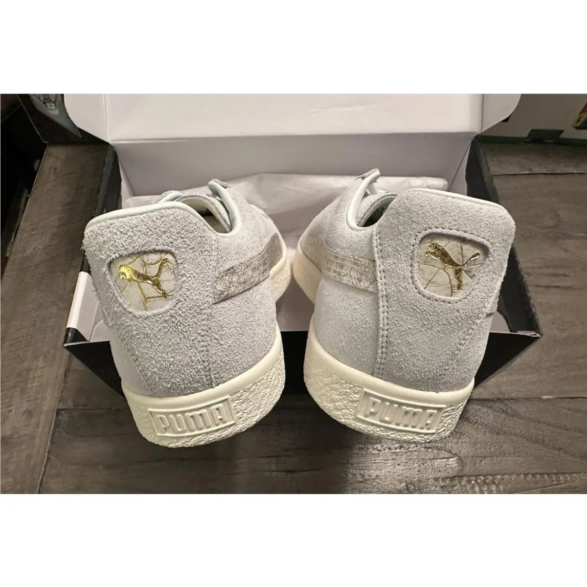 Puma shoes - PUMA Suede - Suede - 383797-01 - White (UPC: 195100497536) 7