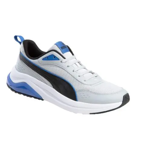 Puma US 8 Amplifier Retro Lace Up Sneakers Casual Shoes Gray Black Blue Eur 40.5