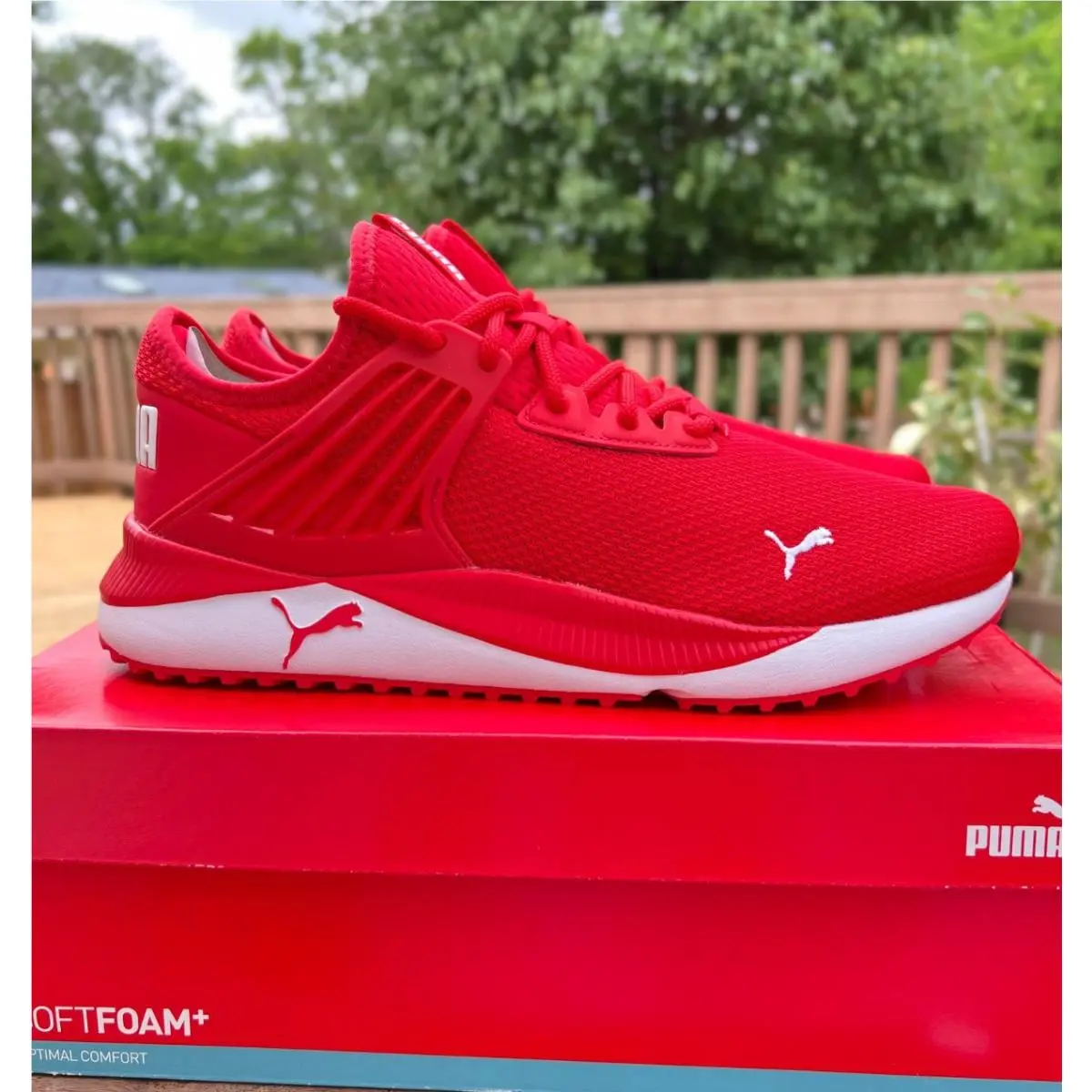Puma shoes - PUMA Pacer - Pacer - 386453-04 - HIGH RISK RED - PUMA WHITE (UPC: 195099006535) 1