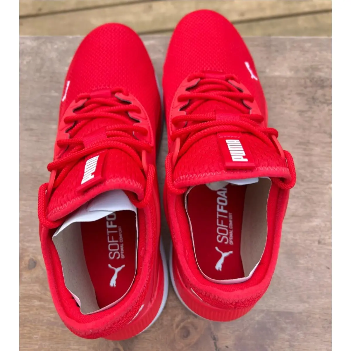 Puma shoes - PUMA Pacer - Pacer - 386453-04 - HIGH RISK RED - PUMA WHITE (UPC: 195099006535) 7