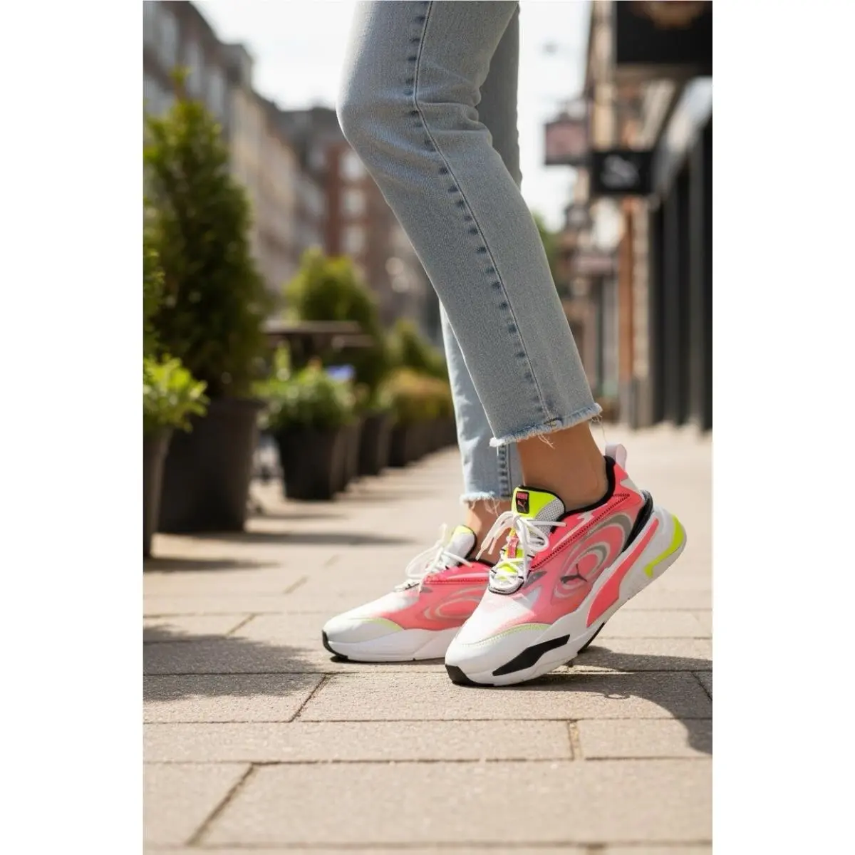 Puma RS Fast Paradise Star Sapphire Shoes White/pink Size US 9.5 Men/10.5 Women